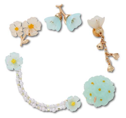 Blue Dainty Floral 5 Pack
